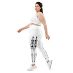 X-Ray Skeleton Print Plus Size Leggings