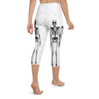 X-Ray Skeleton Print Yoga Capris
