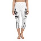 X-Ray Skeleton Print Yoga Capris