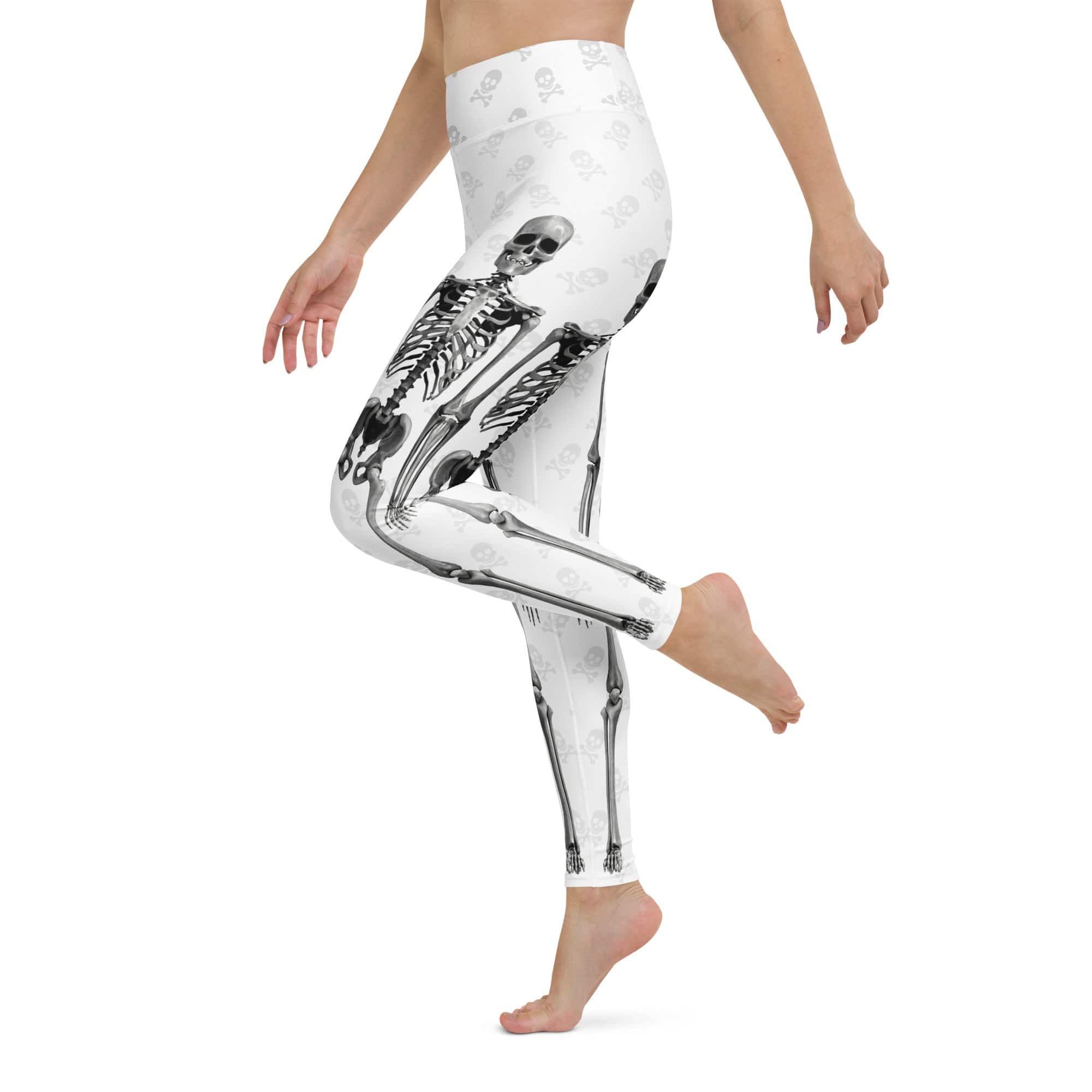 X-Ray Skeleton Print Yoga Leggings