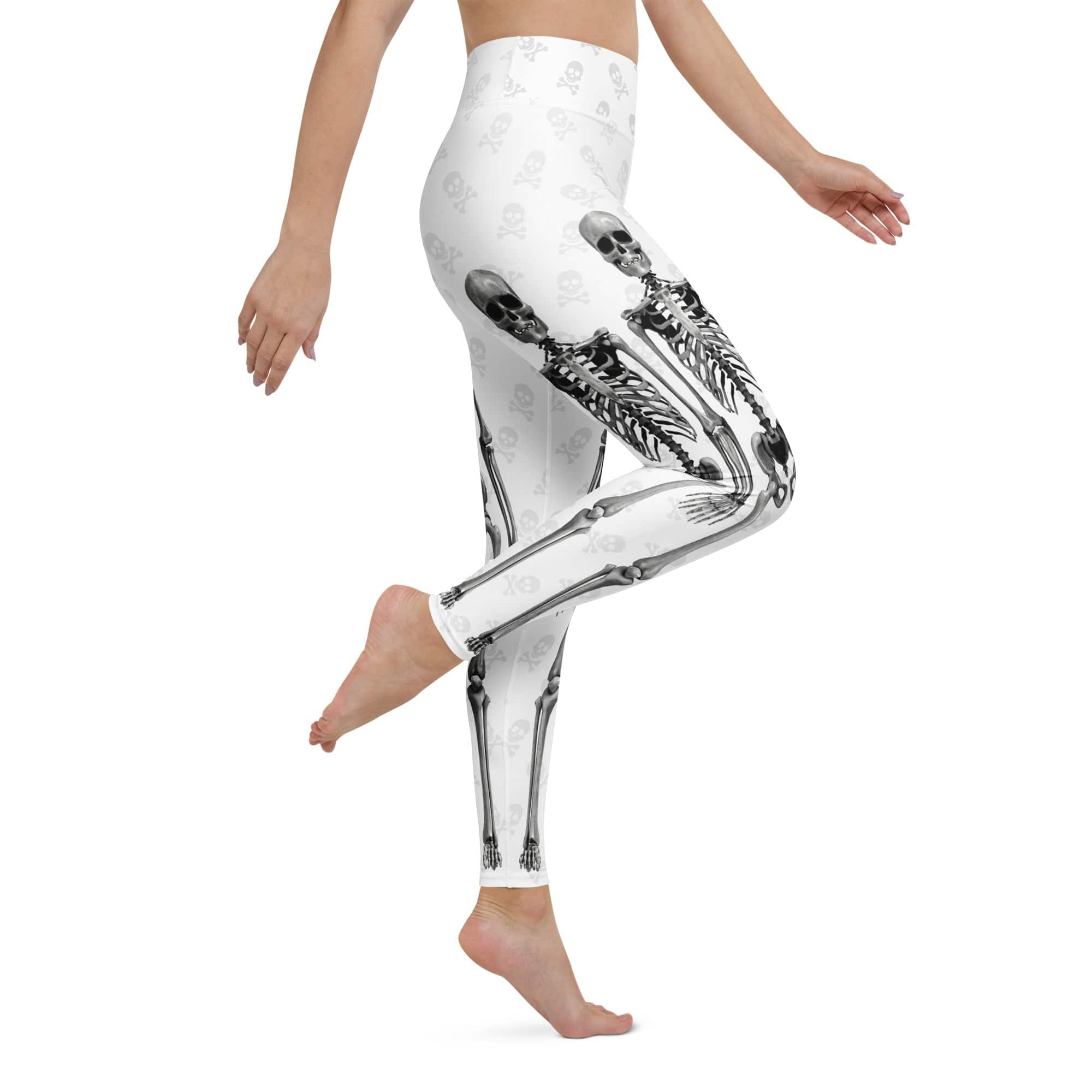 X-Ray Skeleton Print Yoga Leggings