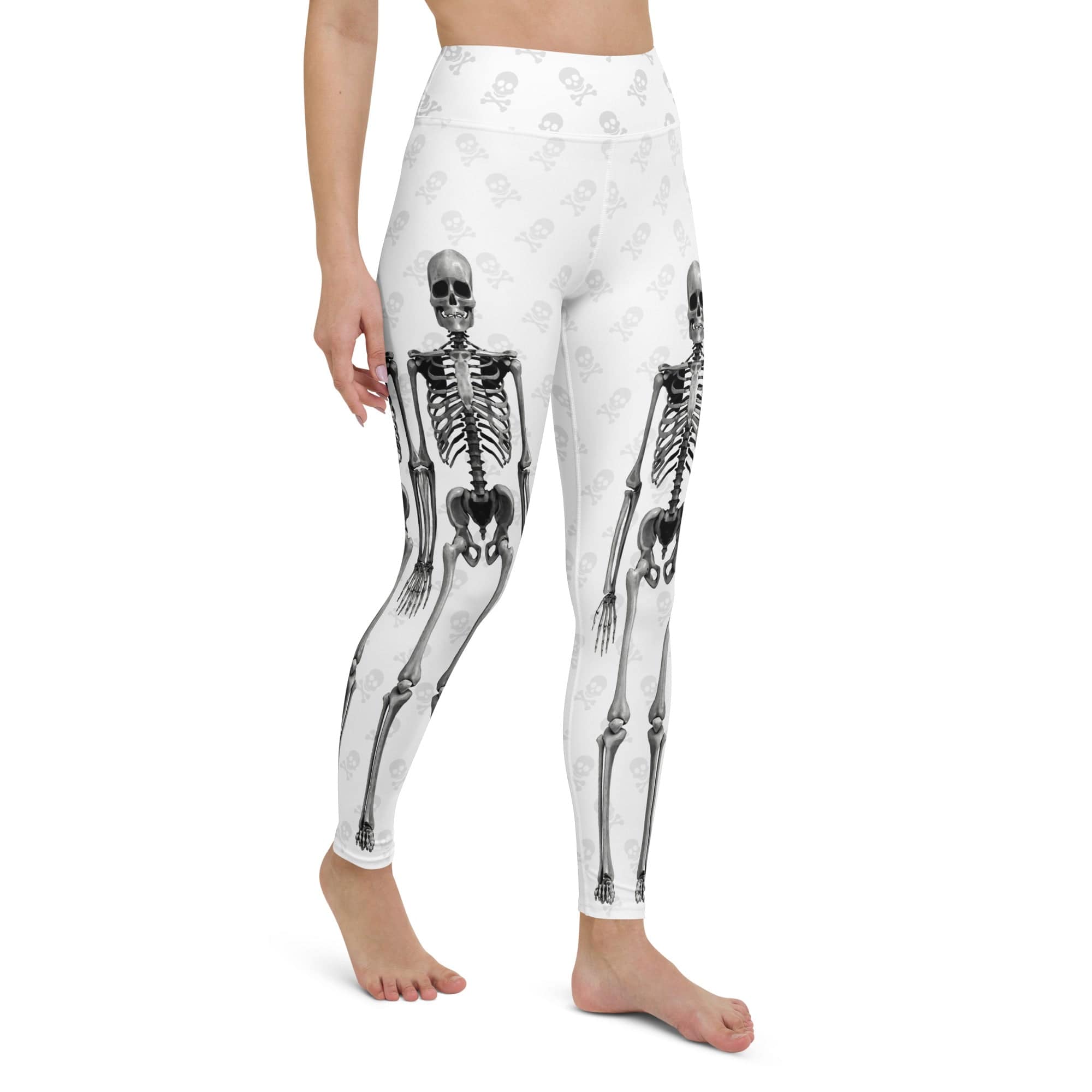 X-Ray Skeleton Print Yoga Leggings