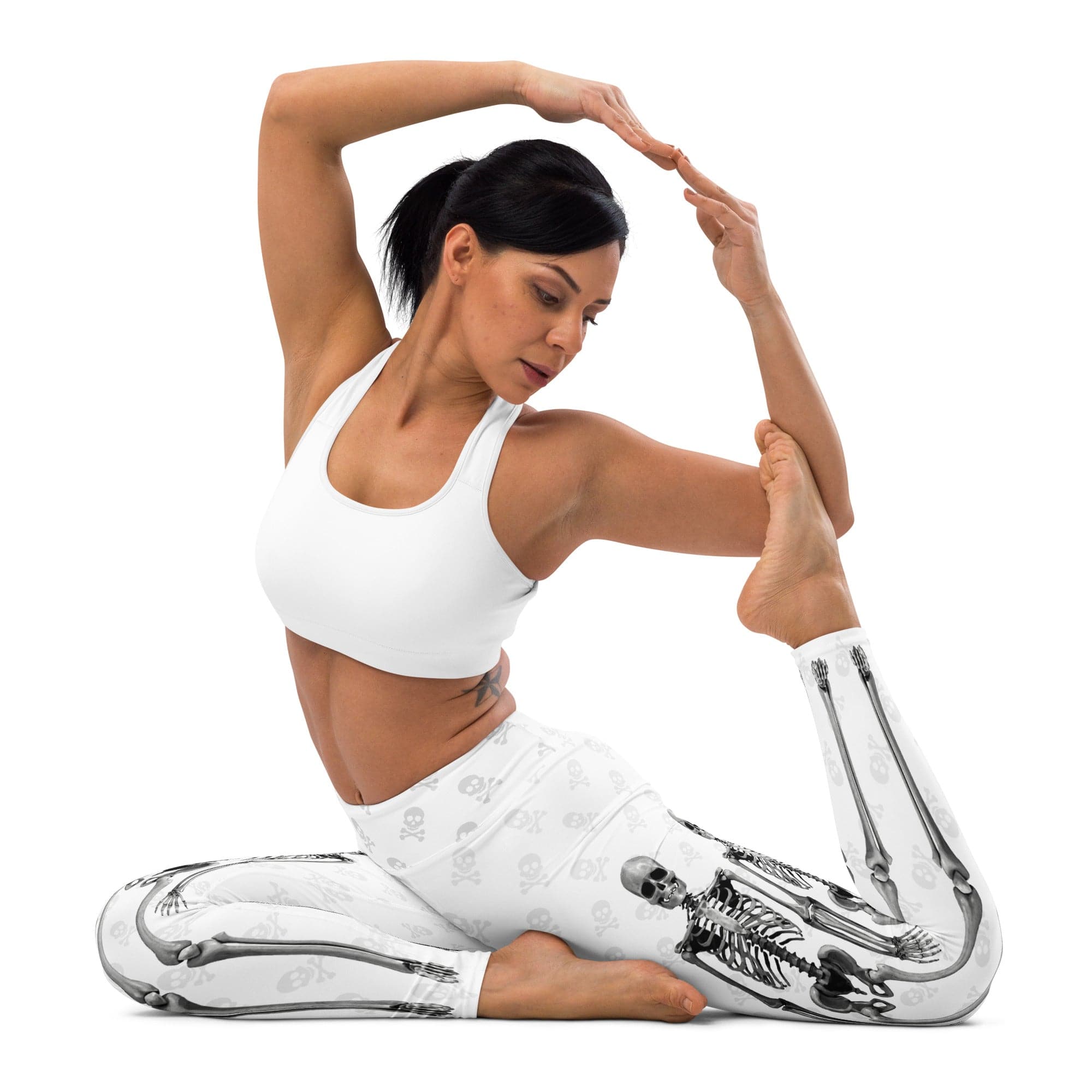 X-Ray Skeleton Print Yoga Leggings