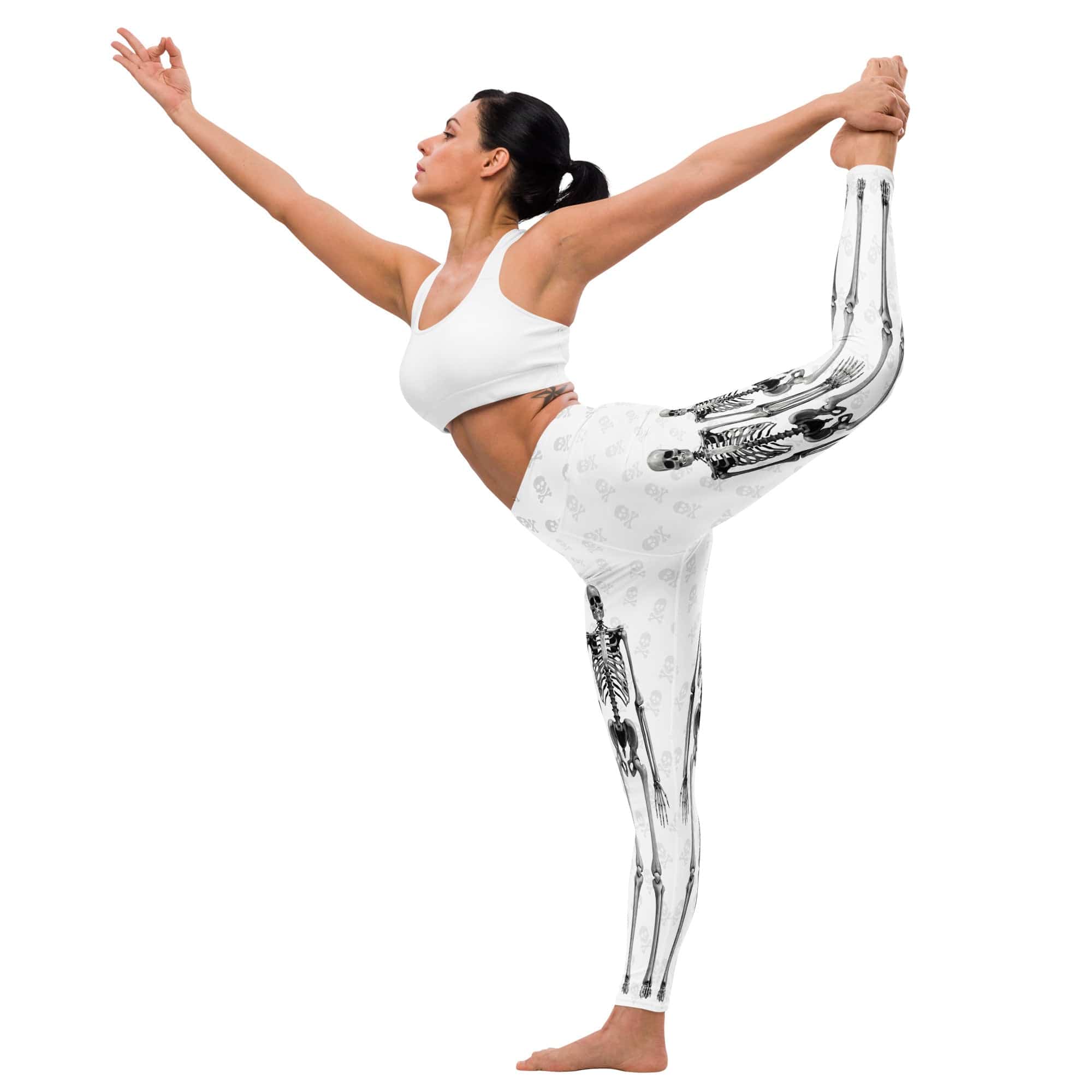X-Ray Skeleton Print Yoga Leggings