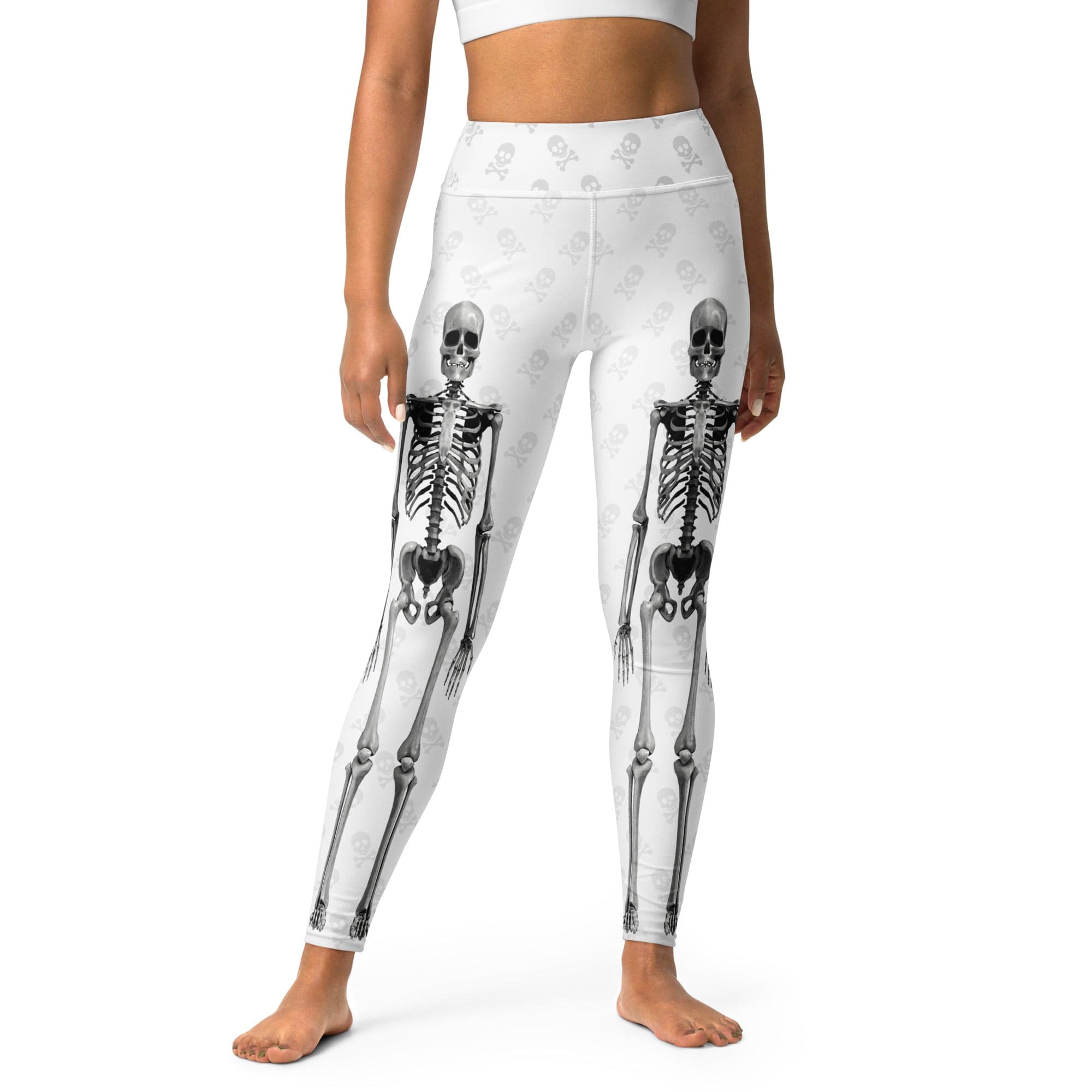 X-Ray Skeleton Print Yoga Leggings