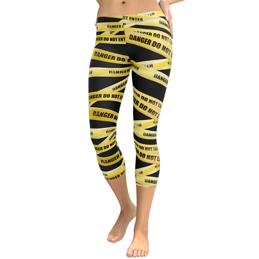 Yellow Tape Capris