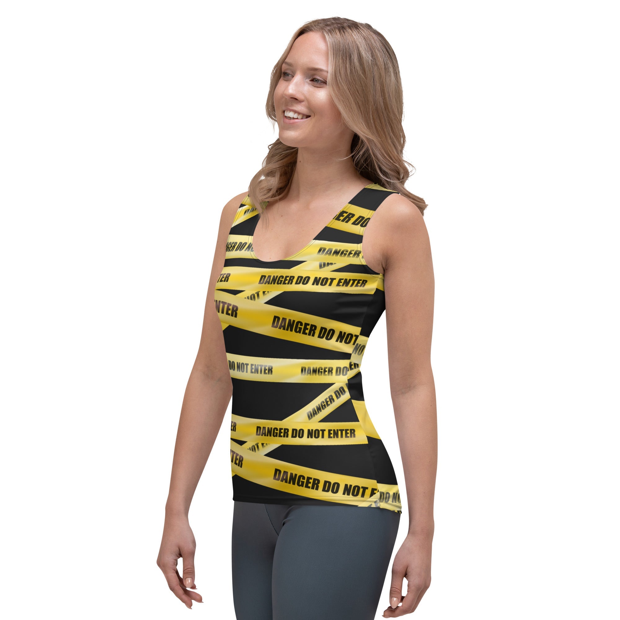 Yellow Tape Tank Top