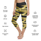 Yellow Tape Yoga Capris