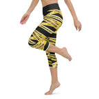 Yellow Tape Yoga Capris
