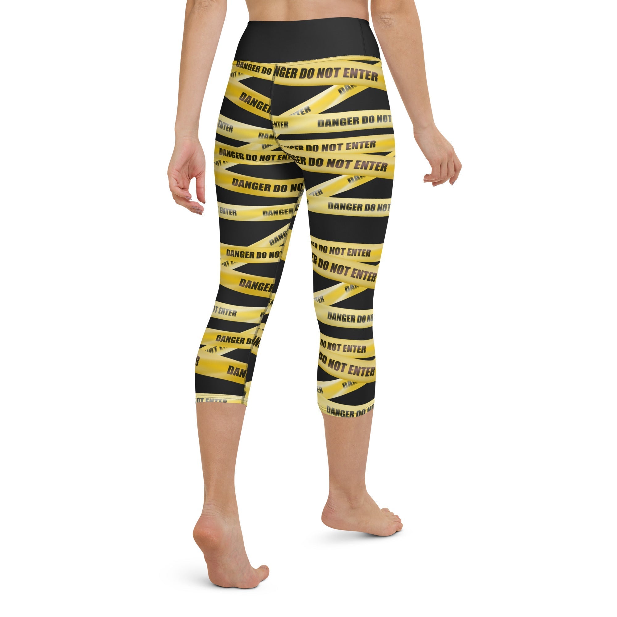 Yellow Tape Yoga Capris