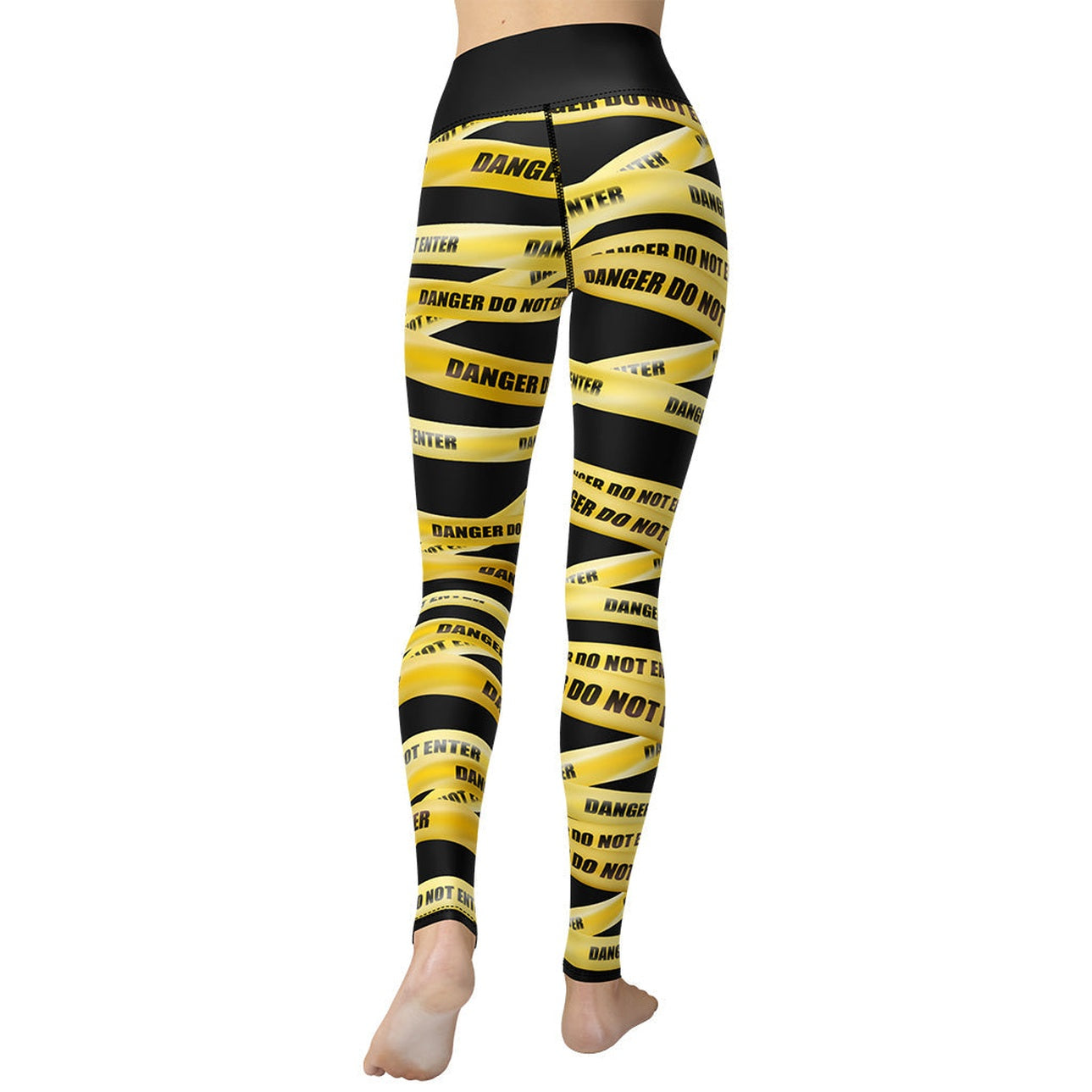 Yellow Tape Yoga Leggings