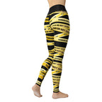 Yellow Tape Yoga Leggings