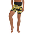 Yellow Tape Yoga Shorts