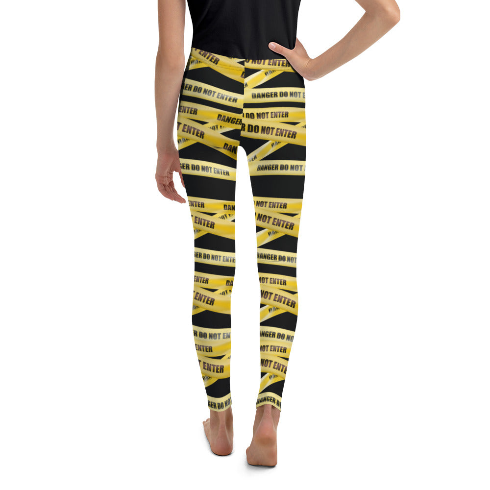 Yellow Tape Youth Leggings