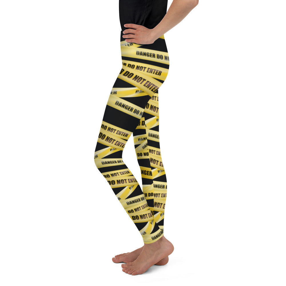 Yellow Tape Youth Leggings