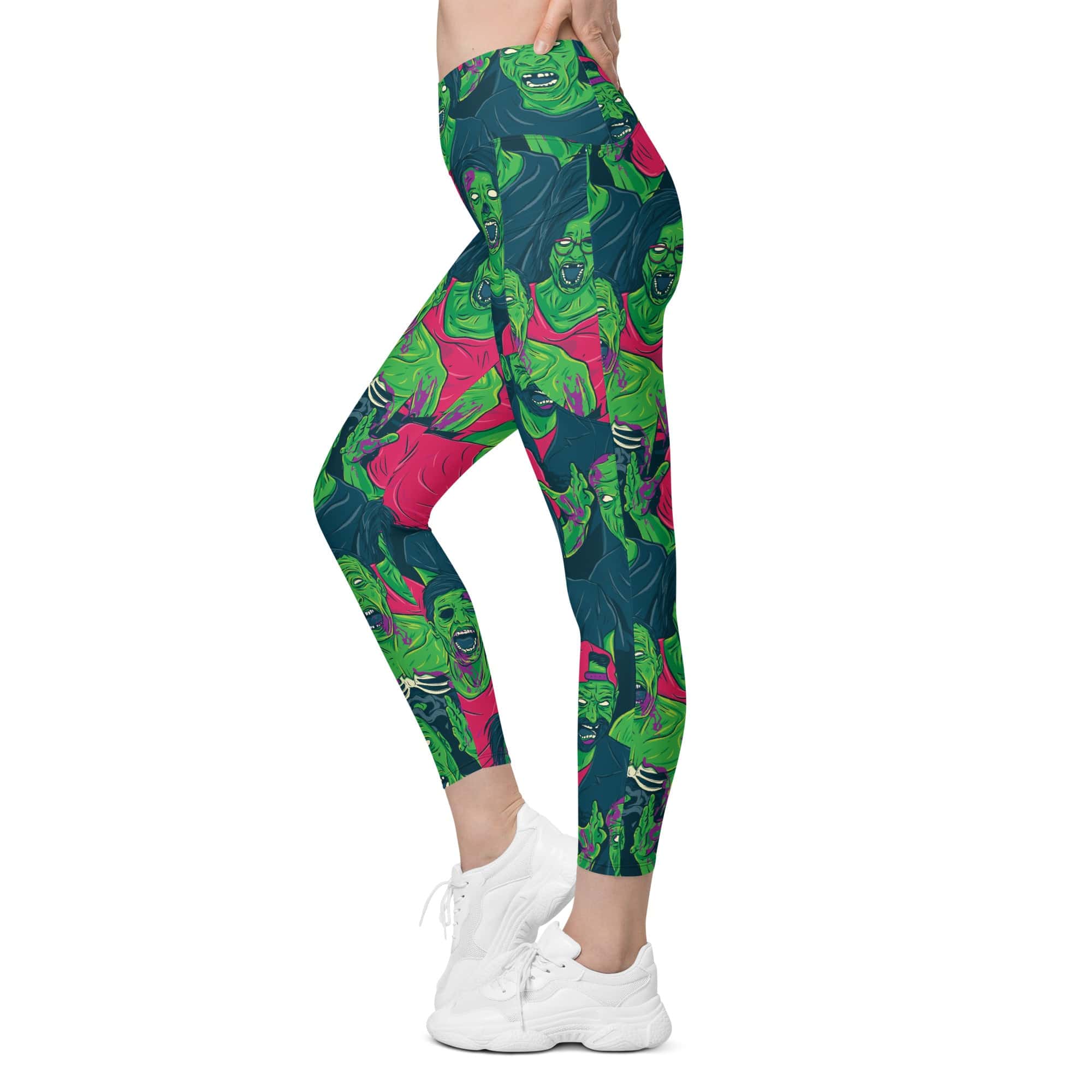 Zombie Crossover Leggings With Pockets