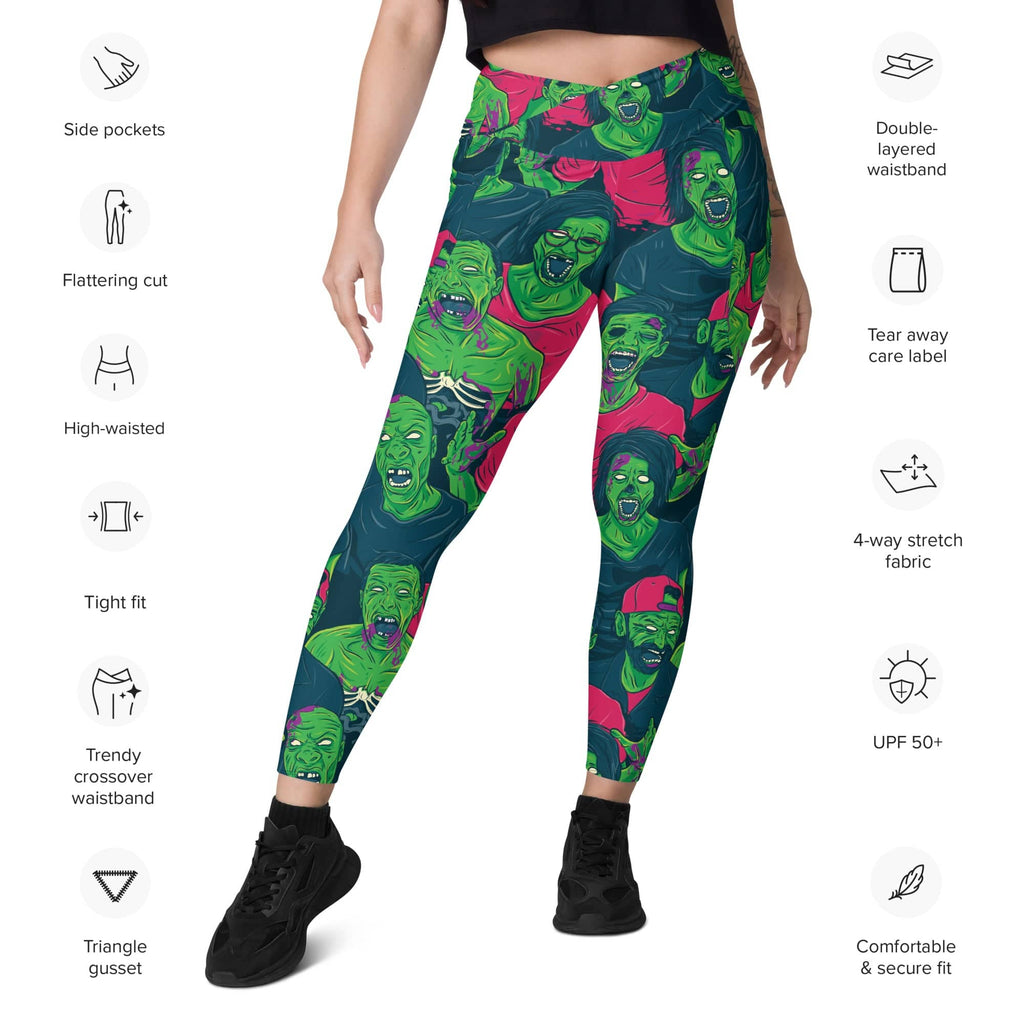 Zombie Crossover Leggings With Pockets