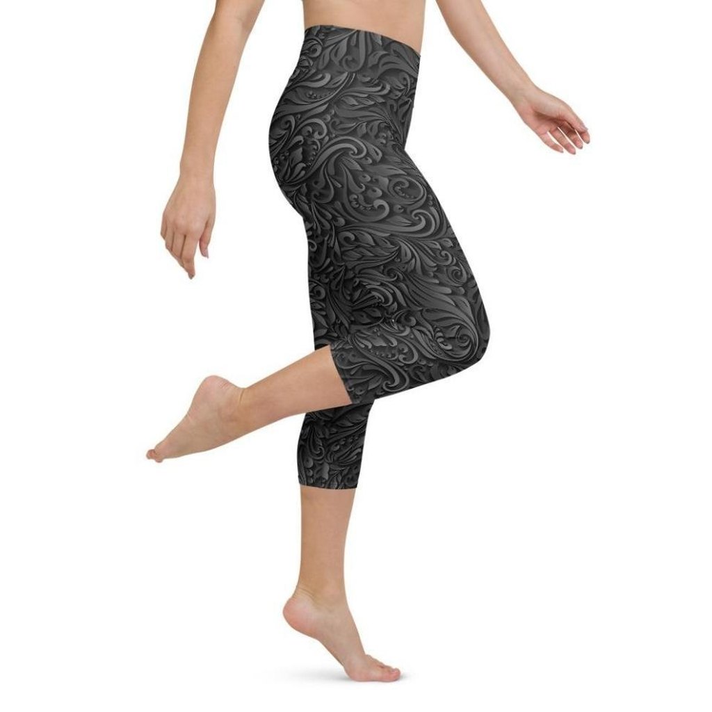 3D Art Deco Yoga Capris