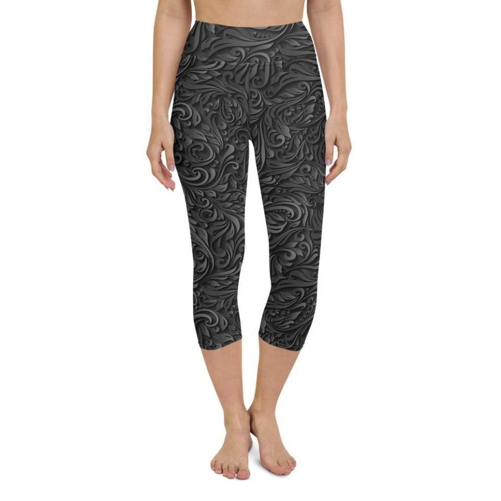 3D Art Deco Yoga Capris