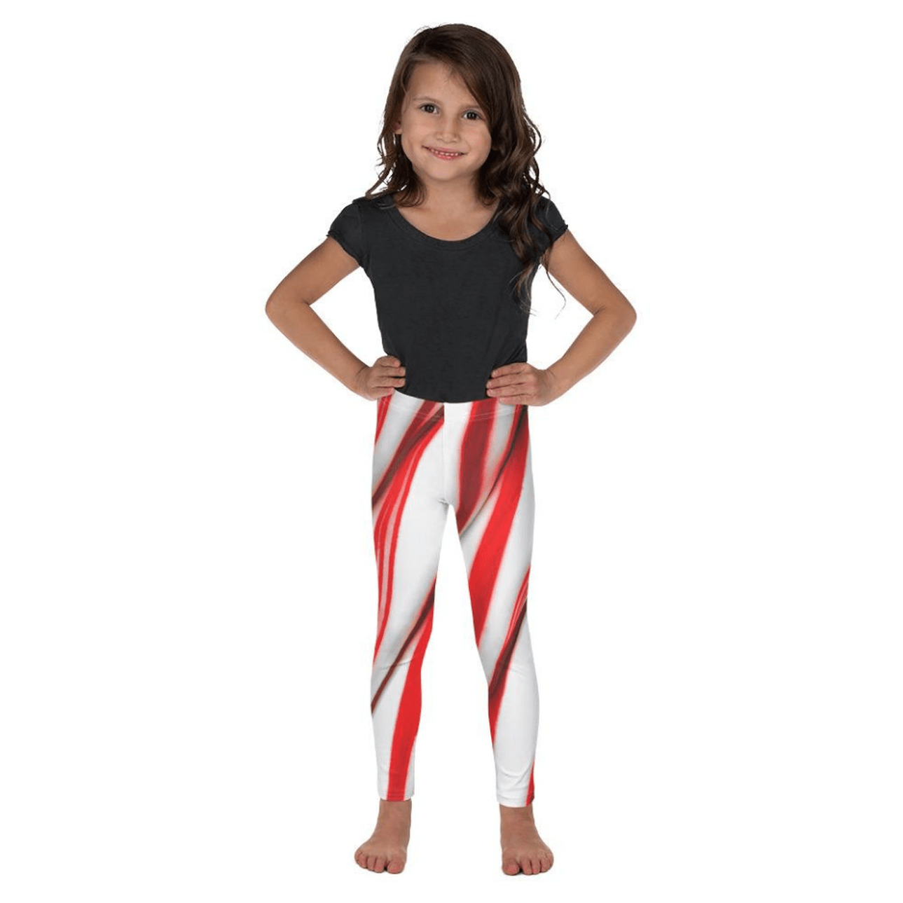 3D Candy Cane Kid's Leggings