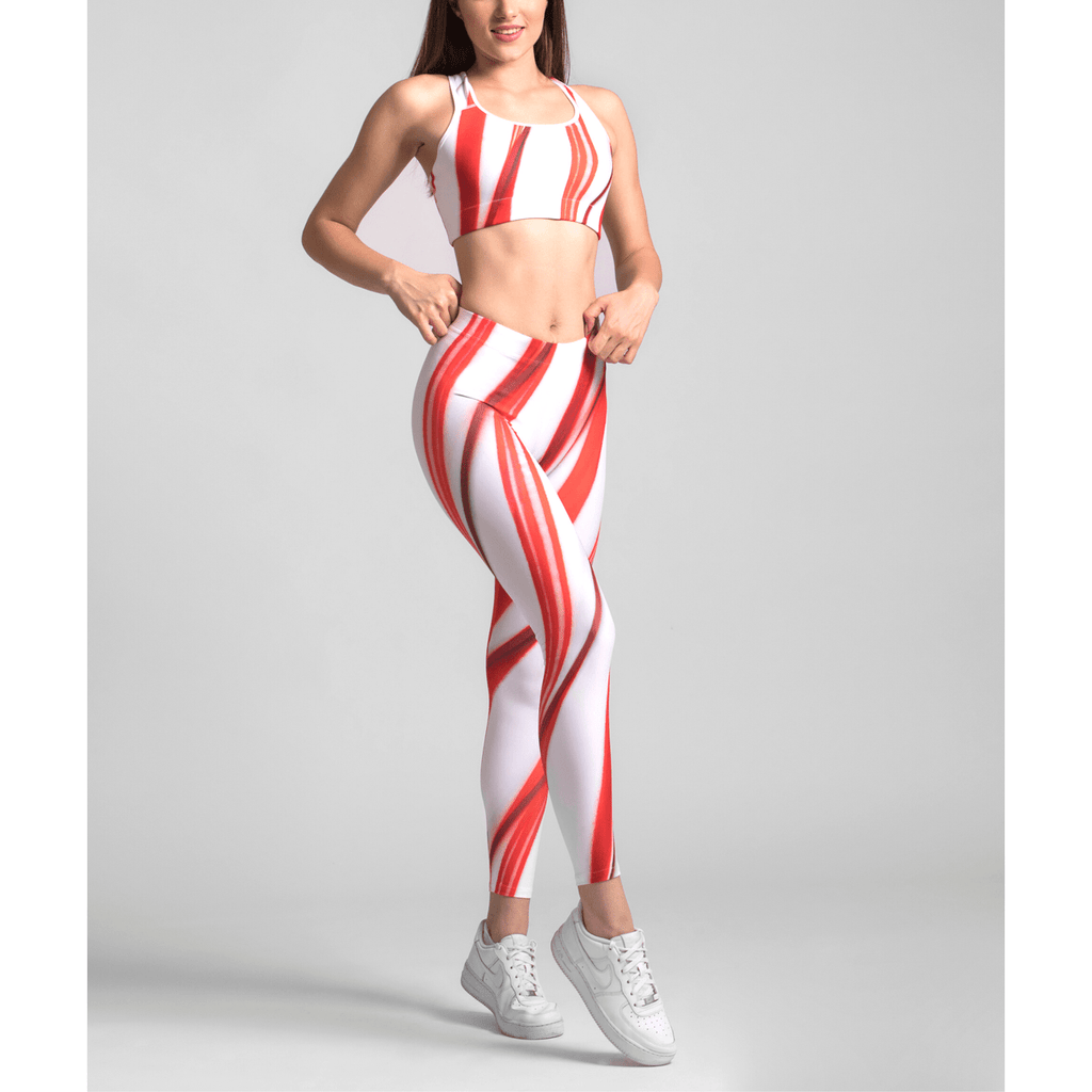 3D Candy Cane Leggings