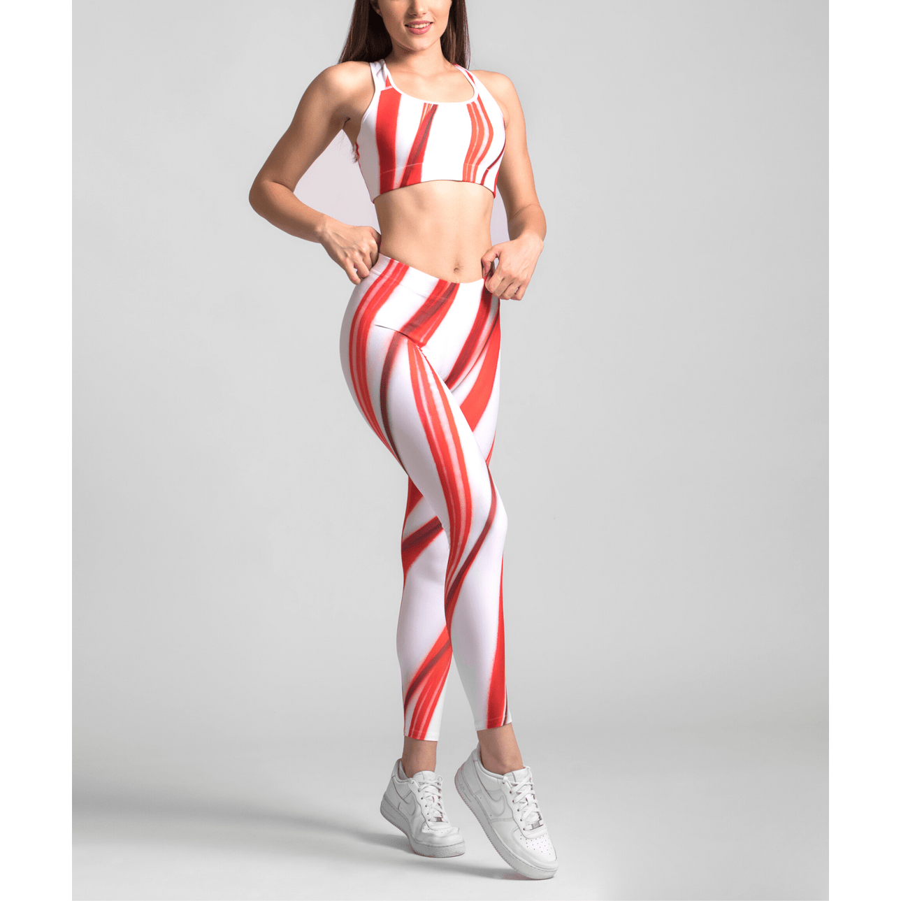 3D Candy Cane Leggings