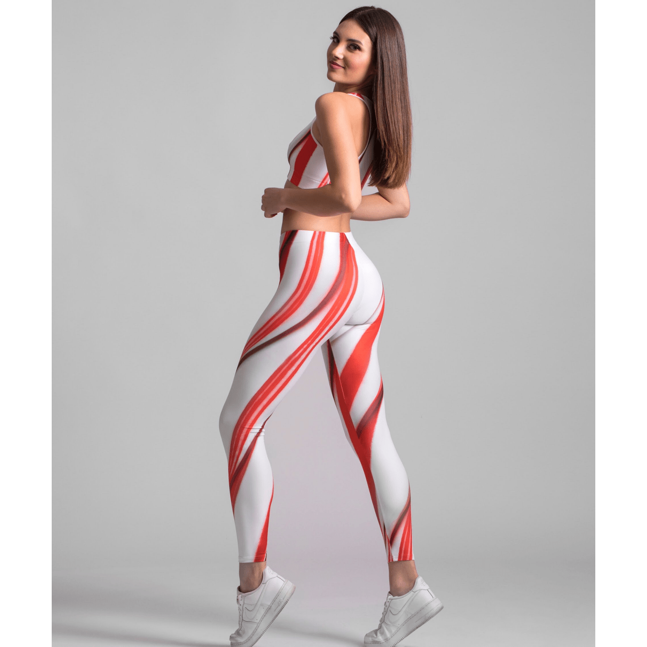3D Candy Cane Leggings