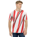 3D Candy Cane Men's T-shirt