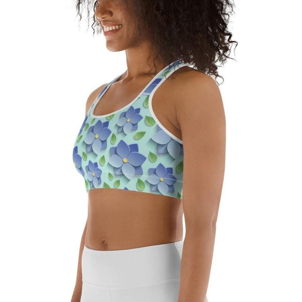 3D Floral Sports Bra