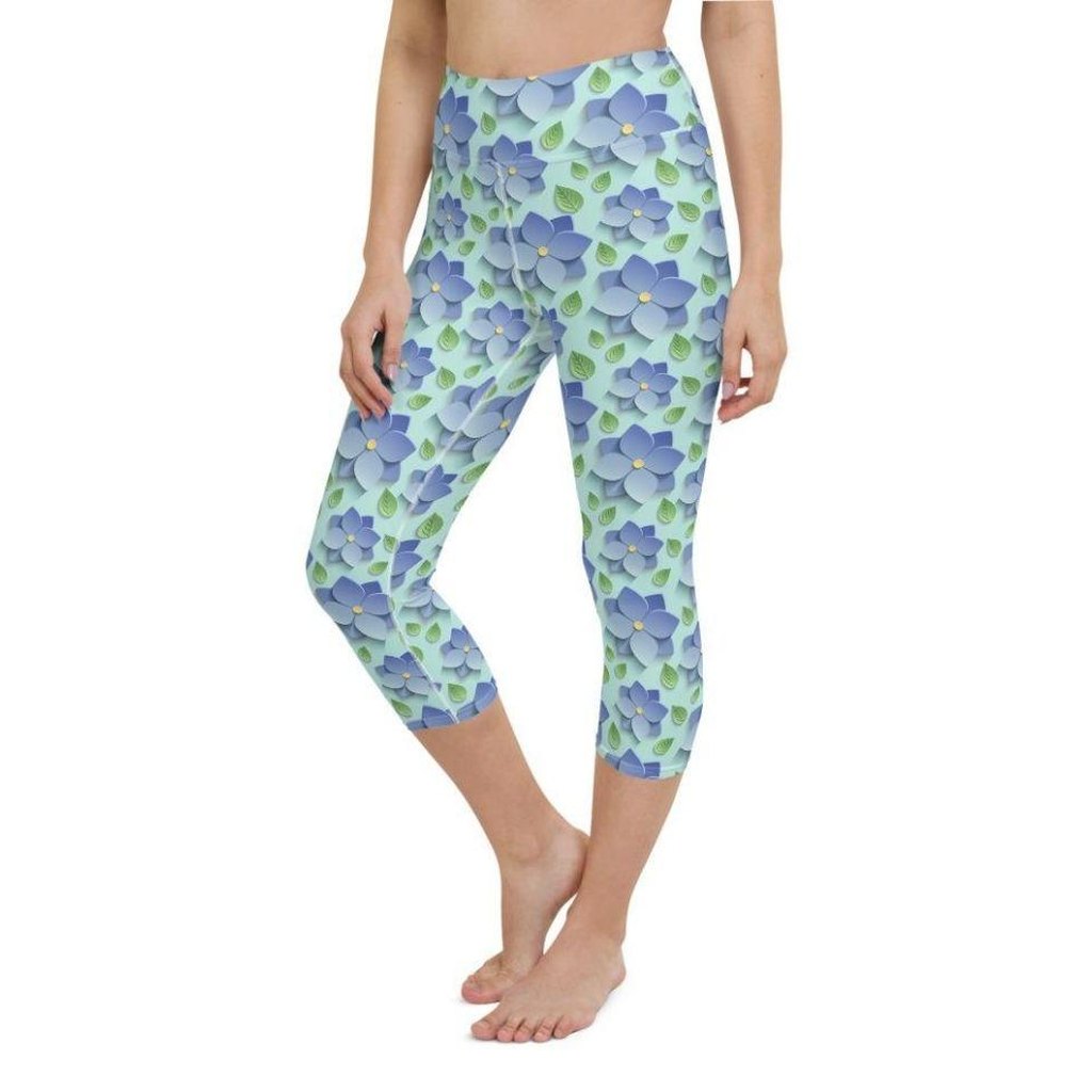 3D Floral Yoga Capris