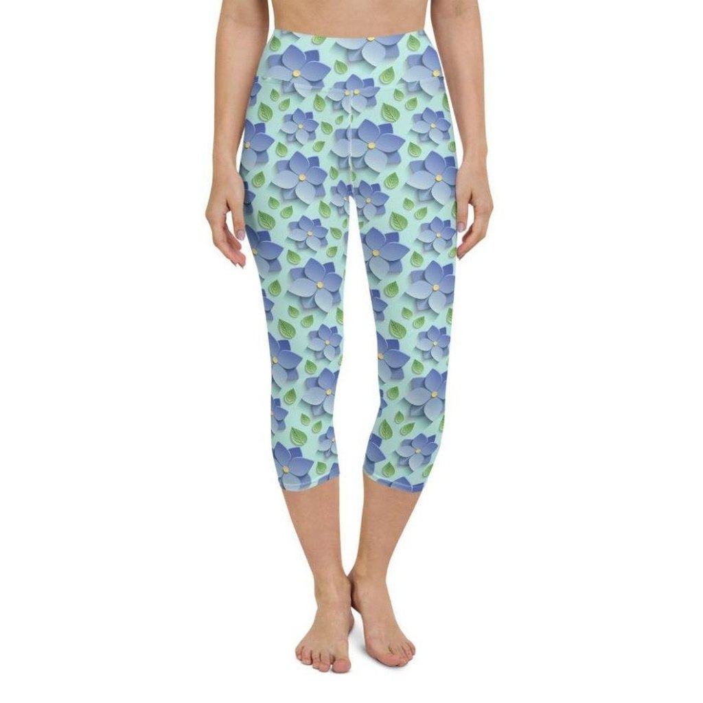 3D Floral Yoga Capris