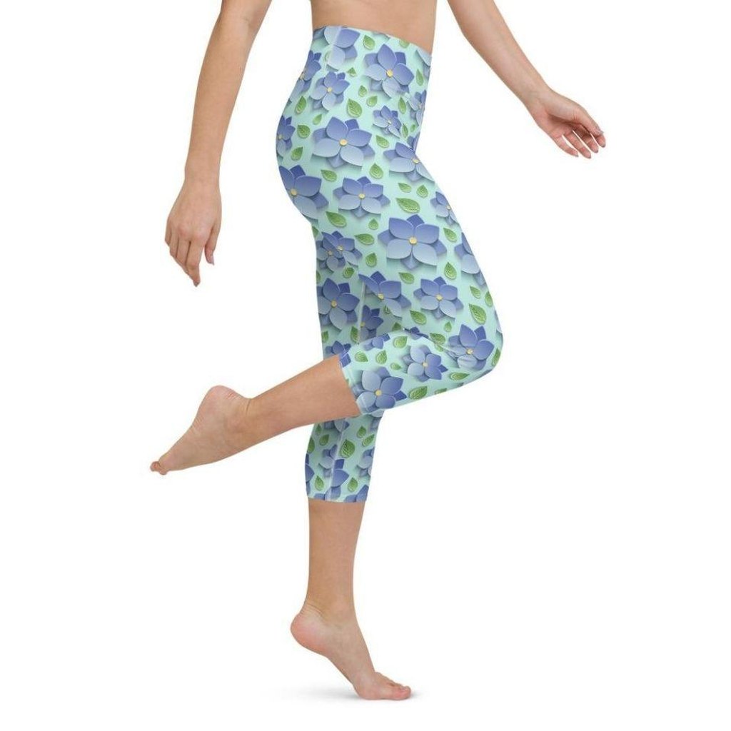 3D Floral Yoga Capris