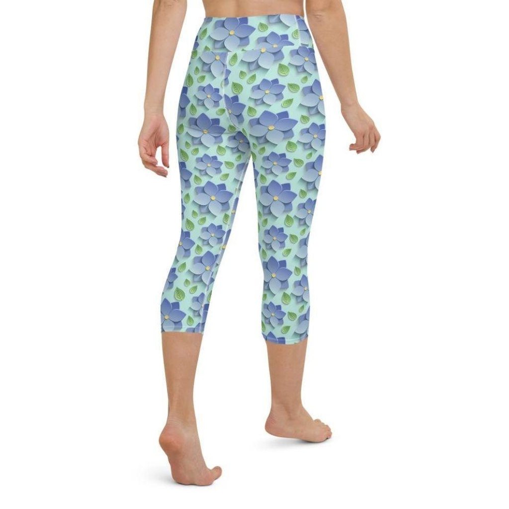3D Floral Yoga Capris