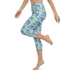 3D Floral Yoga Capris