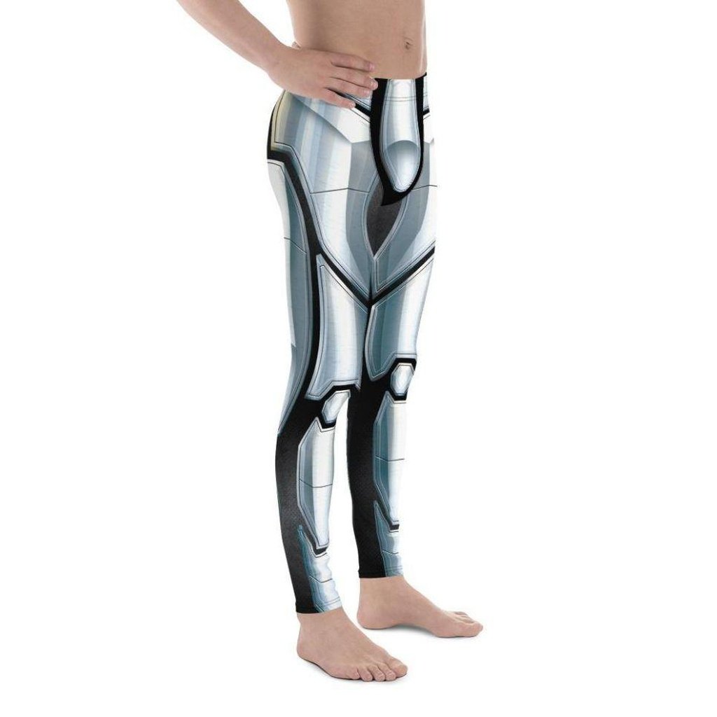 3D Iron Metal Armor Men's Leggings