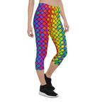 3D Rainbow Pattern Capris