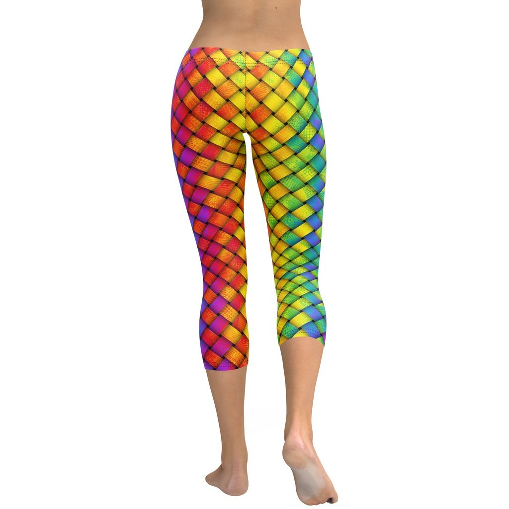 3D Rainbow Pattern Capris