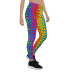 3D Rainbow Pattern Leggings