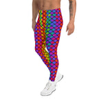 3D Rainbow Pattern Men's Leggings