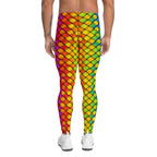 3D Rainbow Pattern Men's Leggings