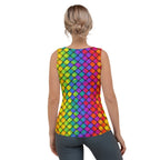 3D Rainbow Pattern Tank Top