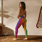 3D Rainbow Pattern Yoga Leggings