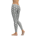 3D Woven Metallic Print Leggings