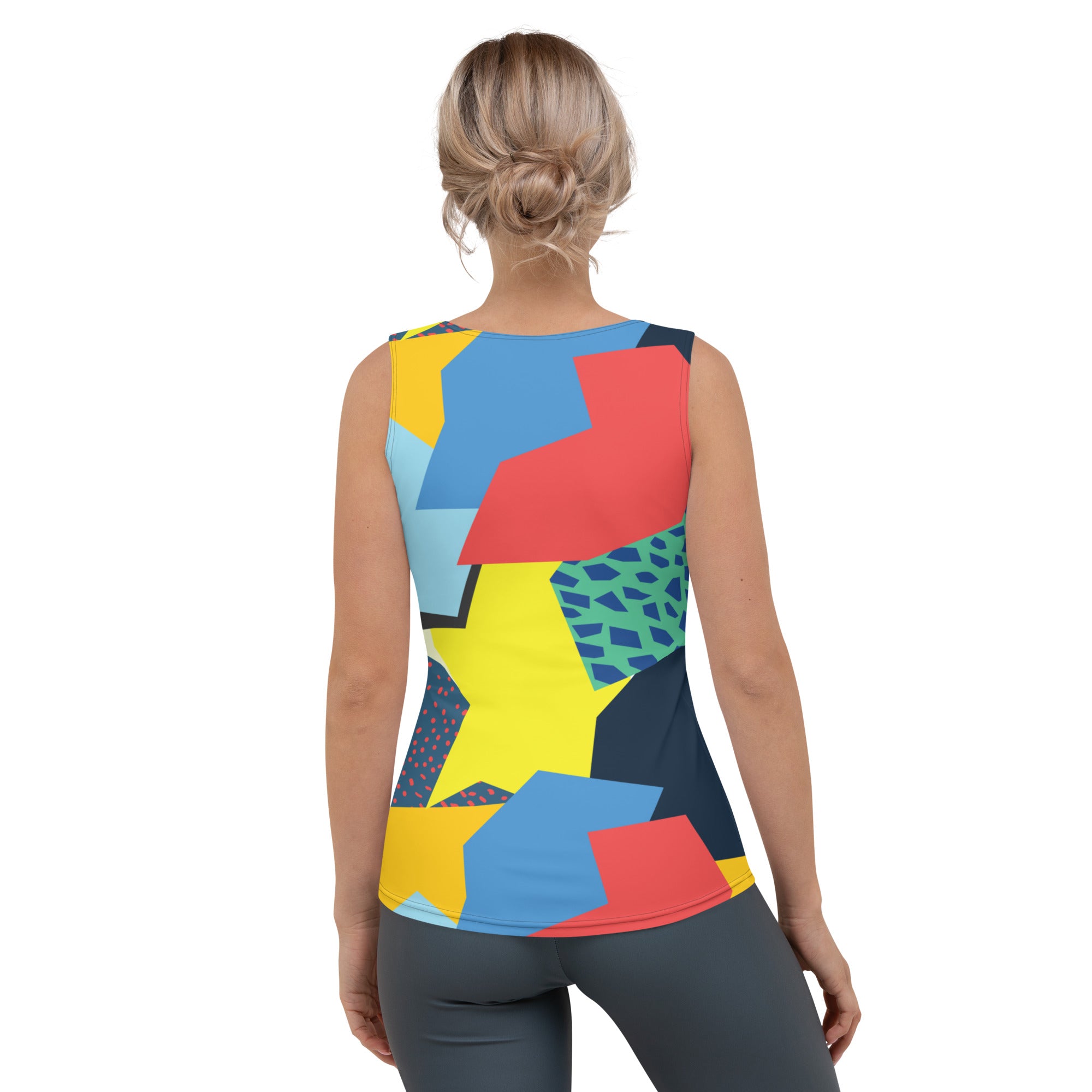 90s Color Block Tank Top