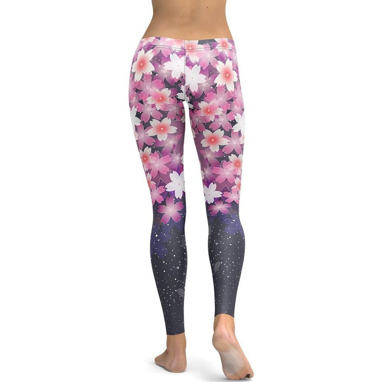 Abstract Flower Leggings - FiercePulse - Premium Workout Leggings - Yoga Pants