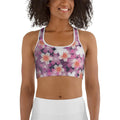 Abstract Flower Sports Bra