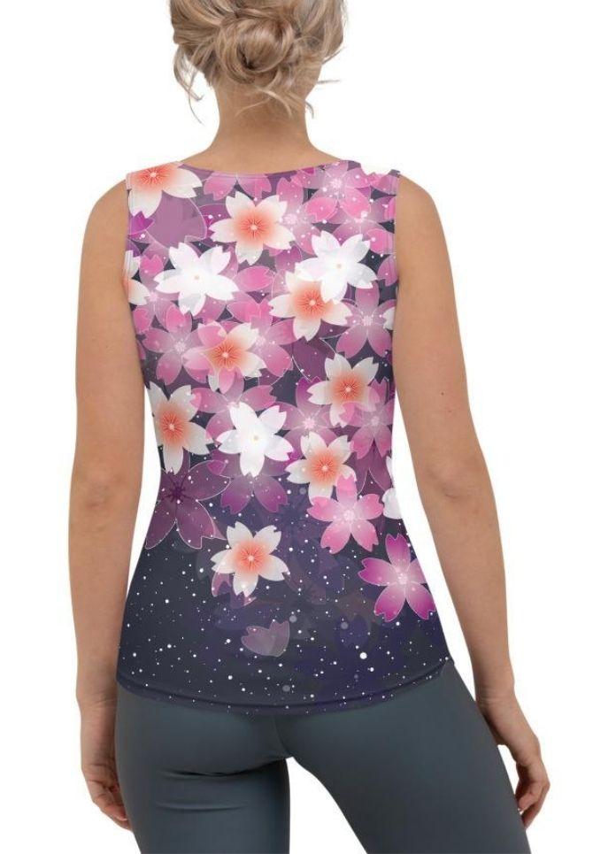 Abstract Flower Tank Top