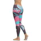 Abstract Print Leggings - FiercePulse - Premium Workout Leggings - Yoga Pants