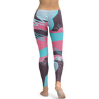 Abstract Print Leggings - FiercePulse - Premium Workout Leggings - Yoga Pants
