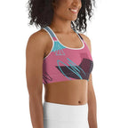 Abstract Print Sports Bra
